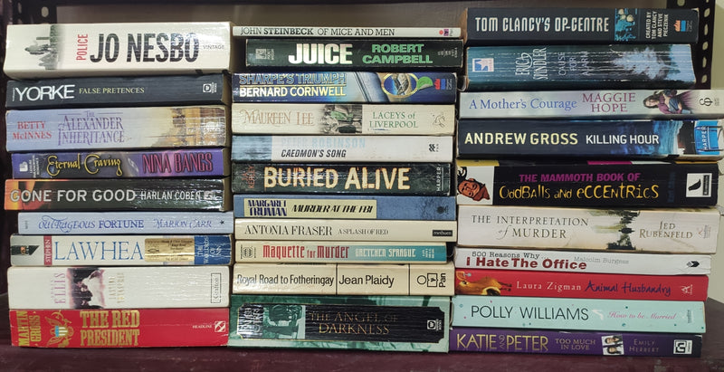 Mixed Lot of General Fiction Books for Adults | Lot of 30 Books