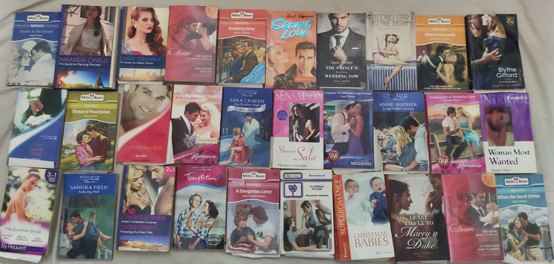 Romance / Mill & Boons Fiction | Lot of 30 Books