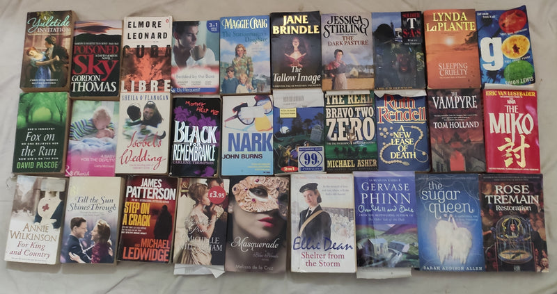 Mixed General Fiction Books for Adults | Lot of 30 Books