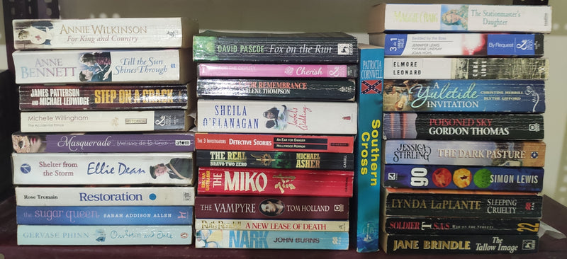 Mixed General Fiction Books for Adults | Lot of 30 Books
