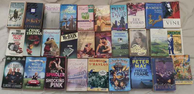Mixed Lot of General Fiction Books for Adults | Lot of 30 Books