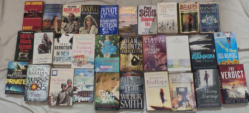 Mixed Lot of General Fiction Books for Adults | Lot of 30 Books