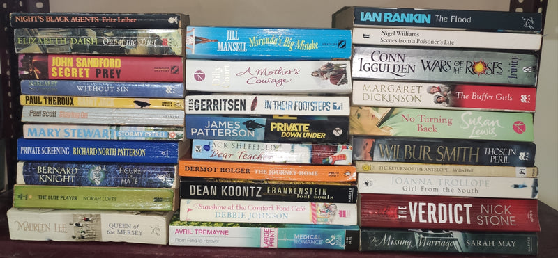 Mixed Lot of General Fiction Books for Adults | Lot of 30 Books