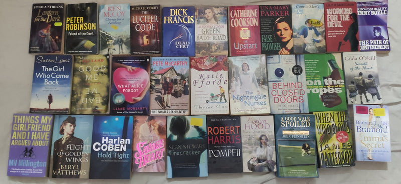 Mixed Lot of General Fiction Books for Adults | Lot of 30 Books
