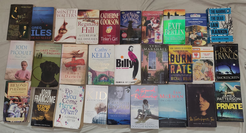 Mixed Lot of General Fiction Books for Adults | Lot of 30 Books