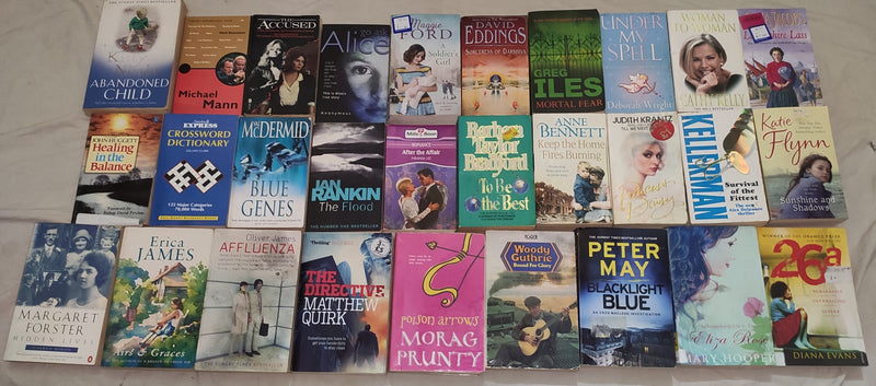 Mixed Lot of General Fiction Books for Adults | Lot of 30 Books