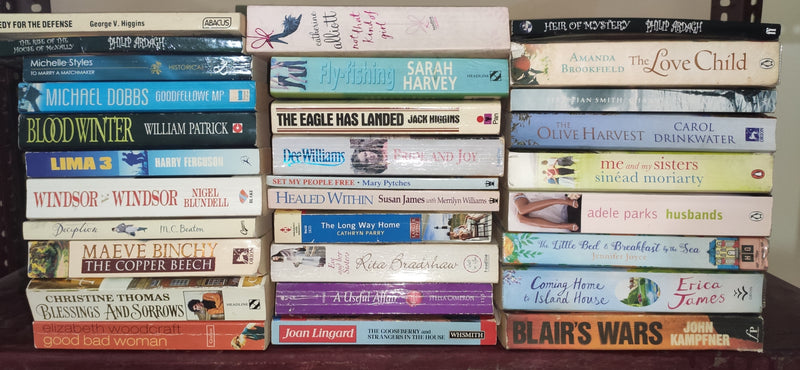 Mixed Lot of General Fiction Books for Adults | Lot of 30 Books
