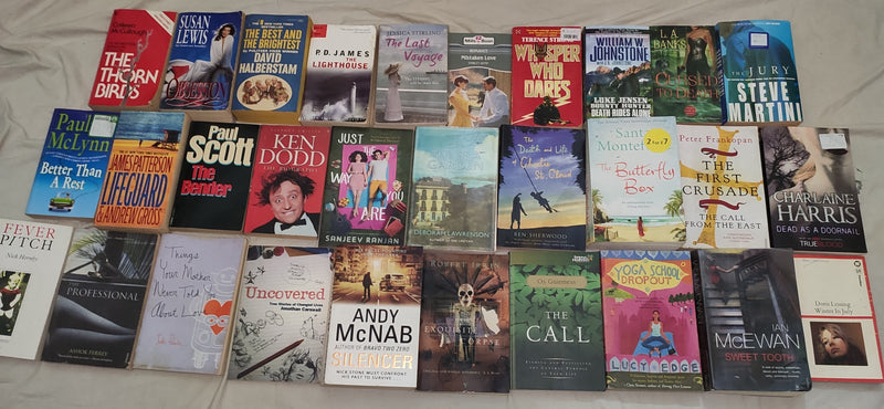 Mixed Lot of General Fiction Books for Adults | Lot of 30 Books