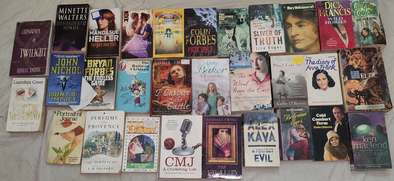 Mixed Lot of General Fiction Books for Adults | Lot of 30 Books