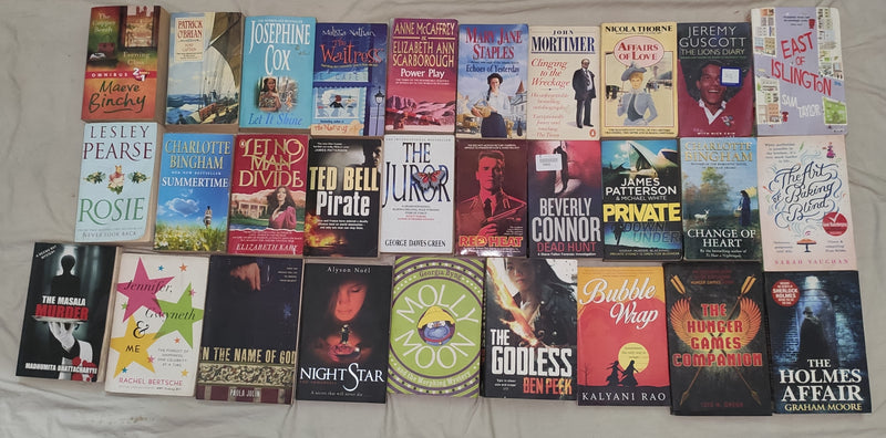 Mixed Lot of General Fiction Books for Adults | Lot of 30 Books