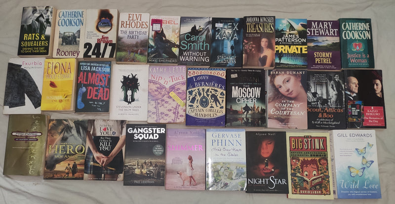 Mixed Lot of General Fiction Books for Adults | Lot of 30 Books