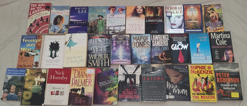 Mixed Lot of General Fiction Books for Adults | Lot of 30 Books