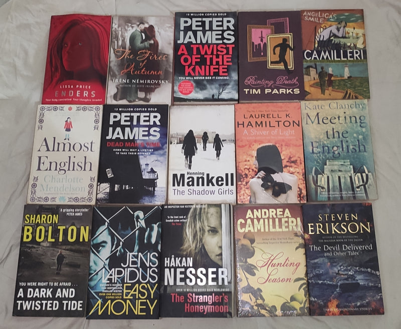 Large Print Paperback Books of General Fiction Category for Adults | Lot of 15 Books