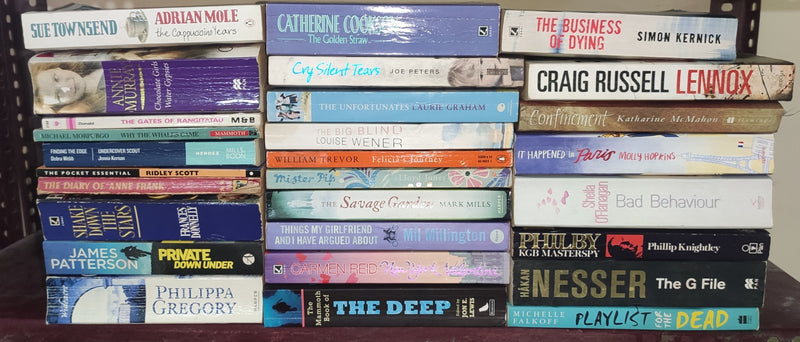 Mixed Lot of Paperback General Fiction Books for Adults | Lot of 30 Books