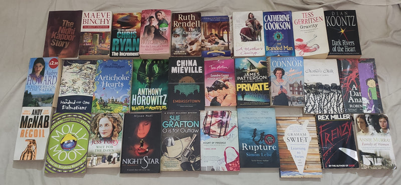 Mixed Lot of General Fiction Books for Adults | Lot of 30 Books