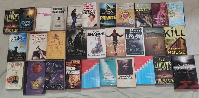 Mixed Lot of General Fiction Books for Adults | Lot of 30 books