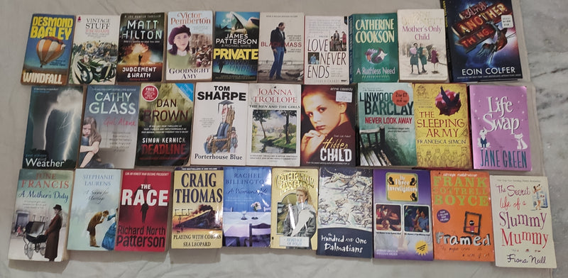 Mixed Lot of General Fiction Books for Adults | Lot of 30 Books