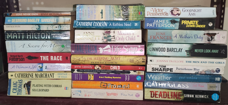 Mixed Lot of General Fiction Books for Adults | Lot of 30 Books