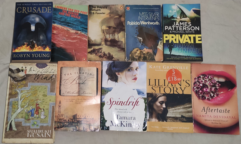 Mixed Lot of General Fiction Books for Adults Category | Lot of 10 Books