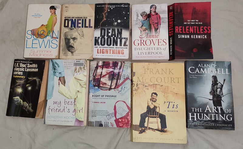 Mixed Lot of General Fiction Books for Adults | Lot of 10 Books