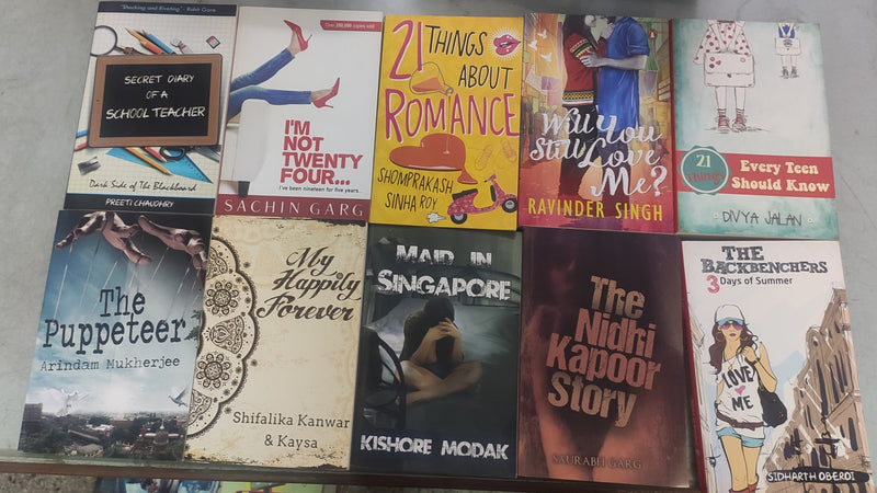 Indian Author Romance Fiction | Set of 10 Books