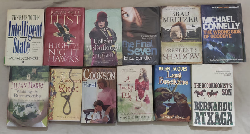 Hardcover Books Lot | Mixed General Fiction Books | Lot of 15 Books