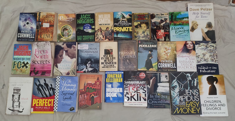 Mixed Lot of General Fiction Books for Adults | Lot of 30 Books