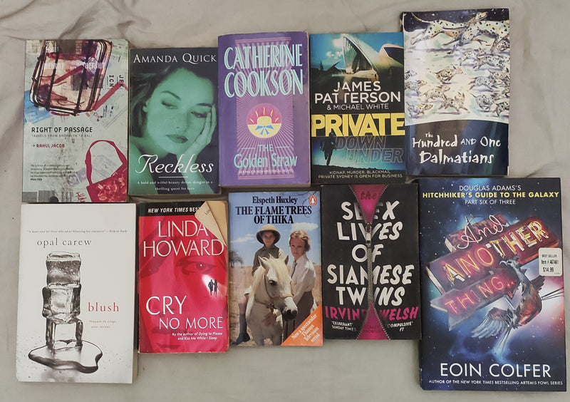 Mixed Lot of General Fiction Books for Adults | Lot of 10 Books