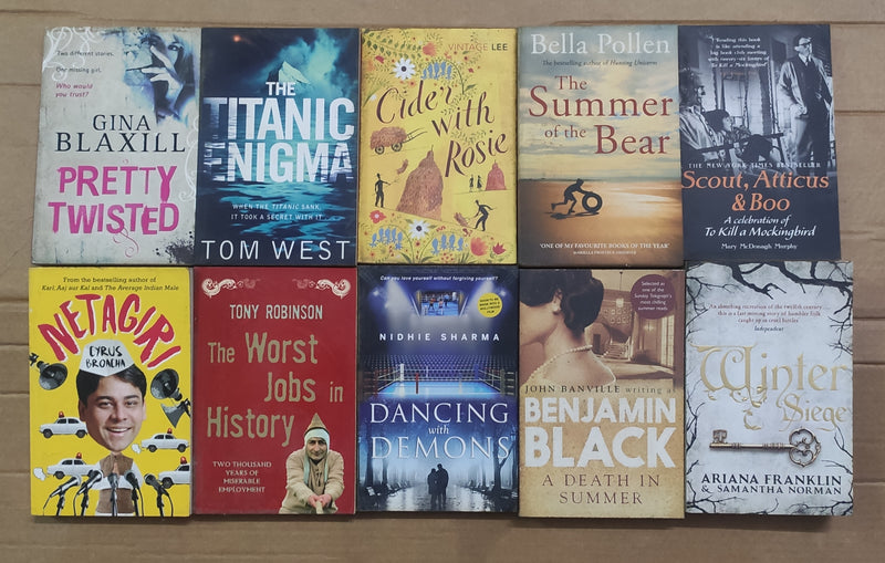 Mixed Lot of General Fiction for Adults | Lot of 10 Books