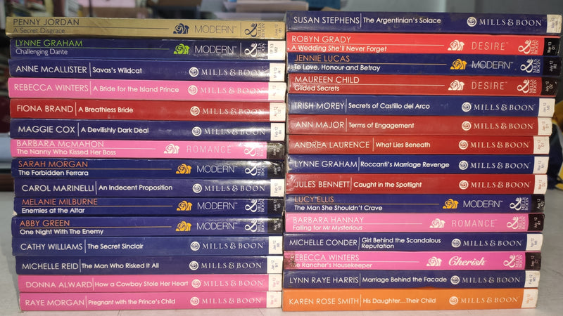 Romance Fiction Mill Boons Romantic Novels | Lot of 30 Books | Romance