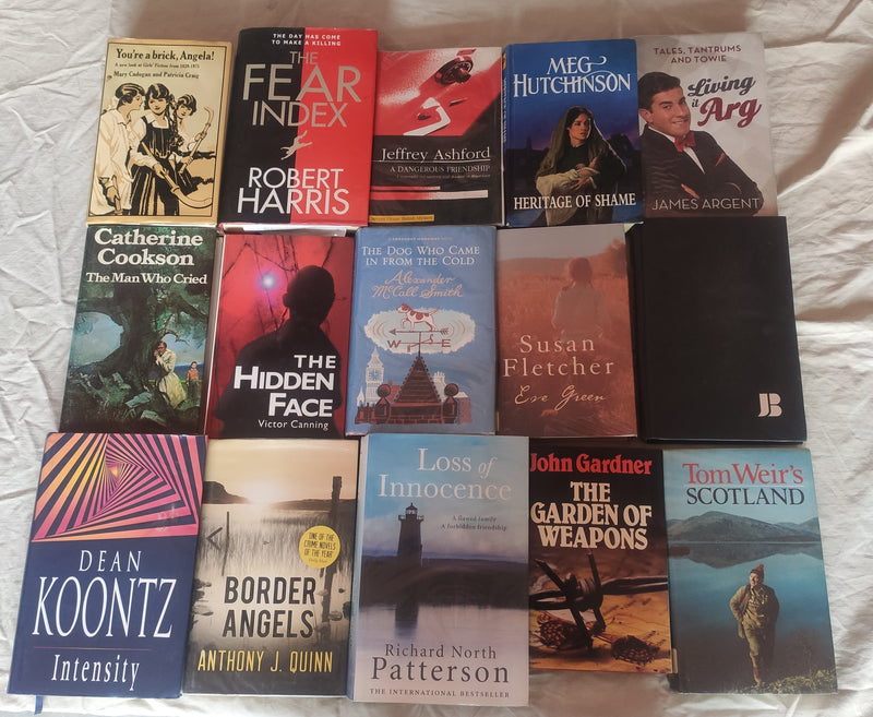 Hardcover Books Lot | Lot of 15 Hardcover Books | Mixed General Fiction for Adults
