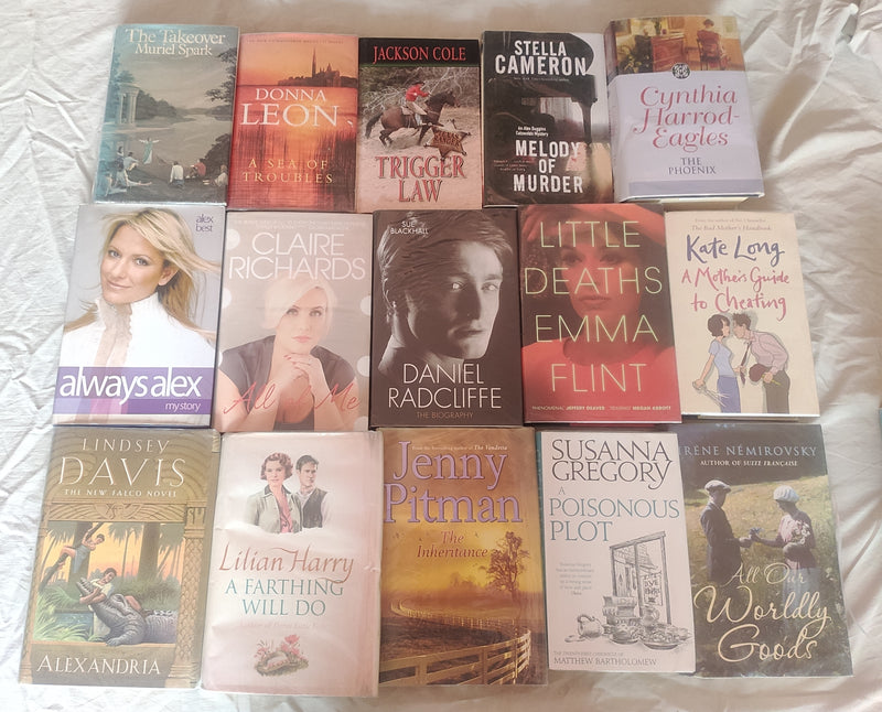 Hardcover Fiction Lot | Lot of 15 Books | Mixed General Fiction for Adults
