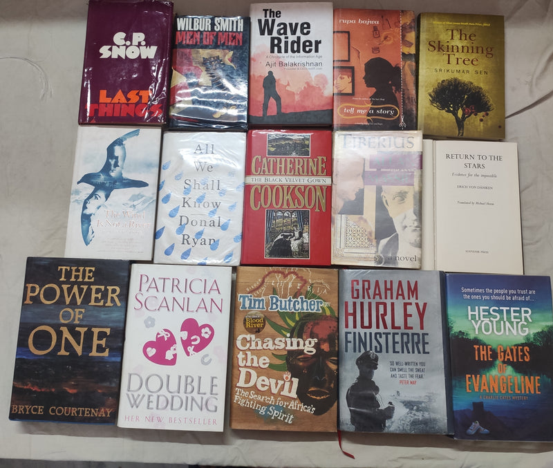 Hardcover Books Lot | Lot of 15 Hardcover of Mixed General Fiction Category for Adults