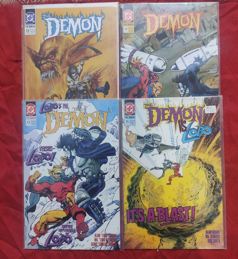 Demon vs Lobo | Pack of 4 DC Comics | Issue 12-15