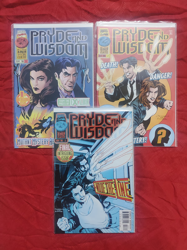 Pryde and Wisdom Xmen #1,2,3 Complete by Marvel Comics