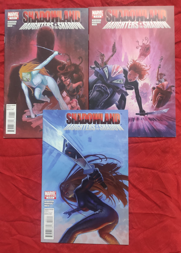 Shadowland #1-3 complete by Marvel Comics