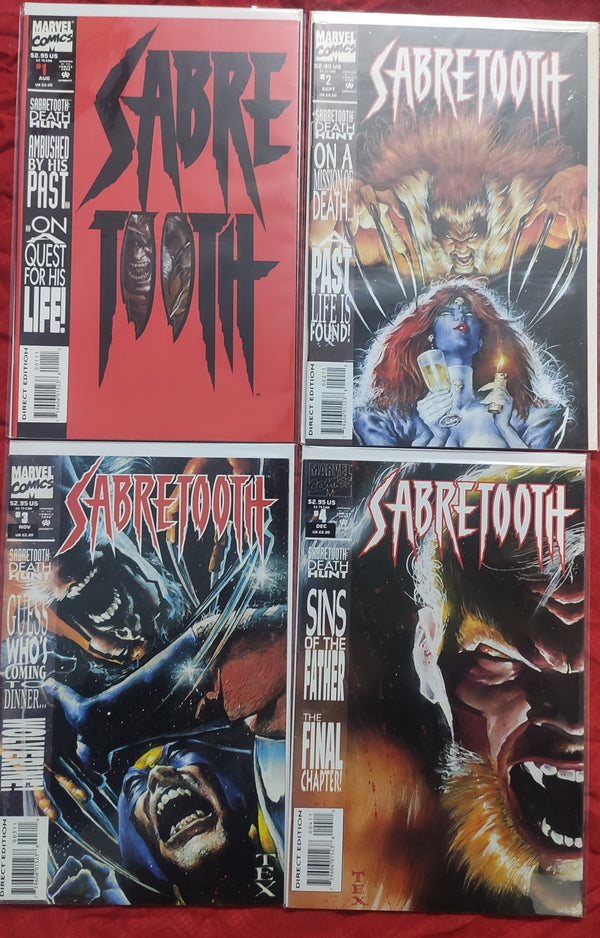 Sabre Tooth by Marvel Comics #1-4 Complete