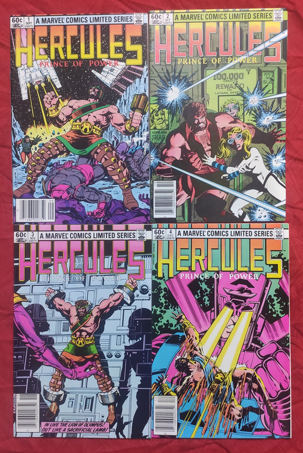 Hercules Prince of Power #1-4 Complete 1980s Marvel Comics