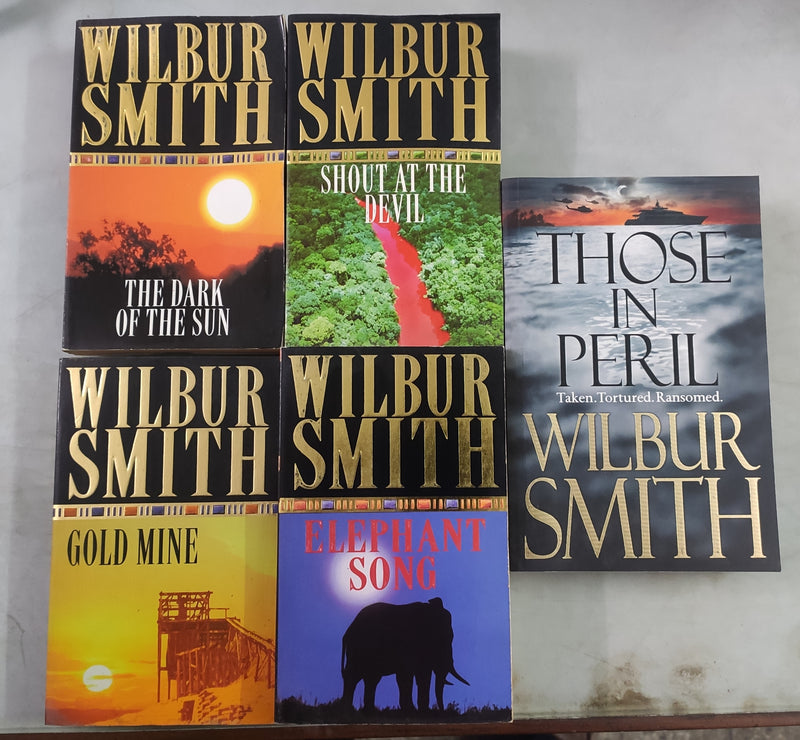 Wilbur Smith Lot of 5 Books