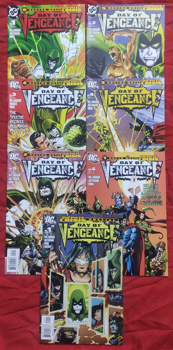 Infinite Crisis Day of Vengeance Complete#1-6 and one Extra #1 by DC Comics