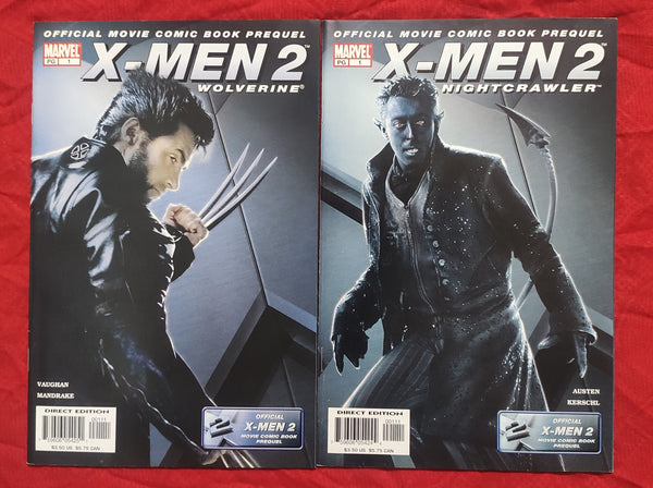 X Men 2 Wolverine and Nightcrawler Official Movie Prequel by Marvel Comics