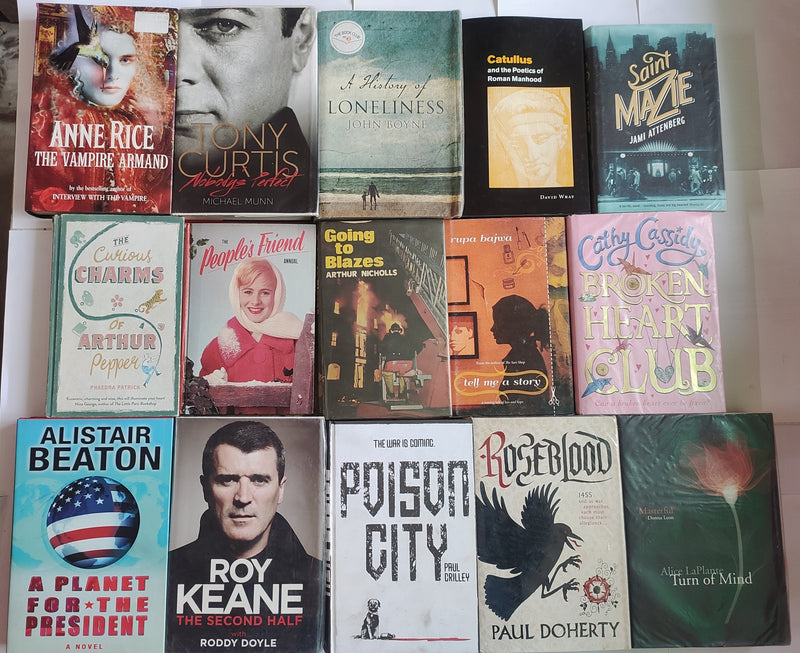 Hardcover Books Lot | Mixed General Fiction Books | Lot of 15 Books