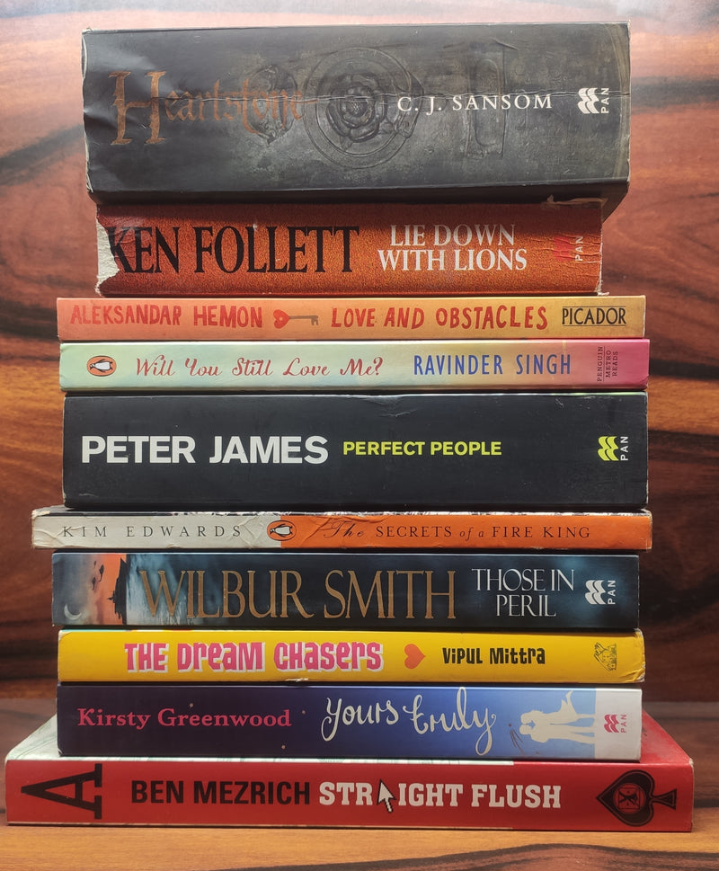 Pack of 10 Fiction Books | Good Condition | Free 5 Bookmarks | Free Shipping