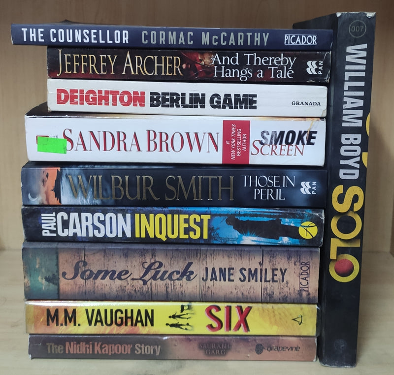 Thriller Mystery Suspense Fiction | Pack of 10 Books | Free Shipping | Free Bookmarks