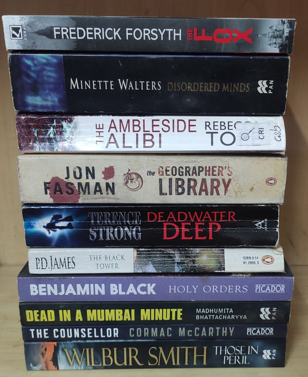 Thriller Mystery Suspense Fiction | Pack of 10 Books | Free Shipping | Free Bookmarks