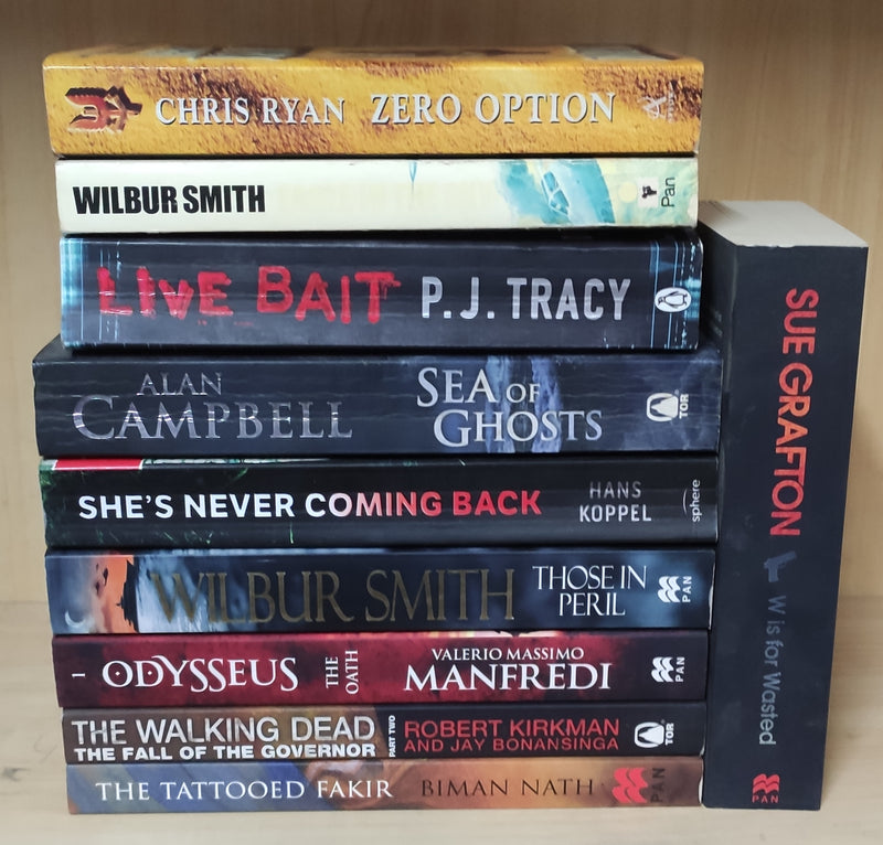 Thriller Mystery Suspense Fiction | Pack of 10 Books | Free Shipping | Free Bookmarks