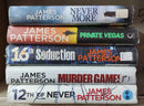 James Patterson Hardcover Thriller Mystery Suspense Fiction | Pack of 5 Books | Free Shipping | Free Bookmarks