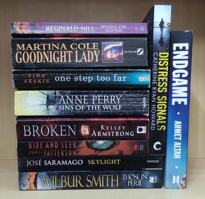 Thriller Mystery Suspense Fiction | Pack of 10 Books | Free Shipping | Free Bookmarks