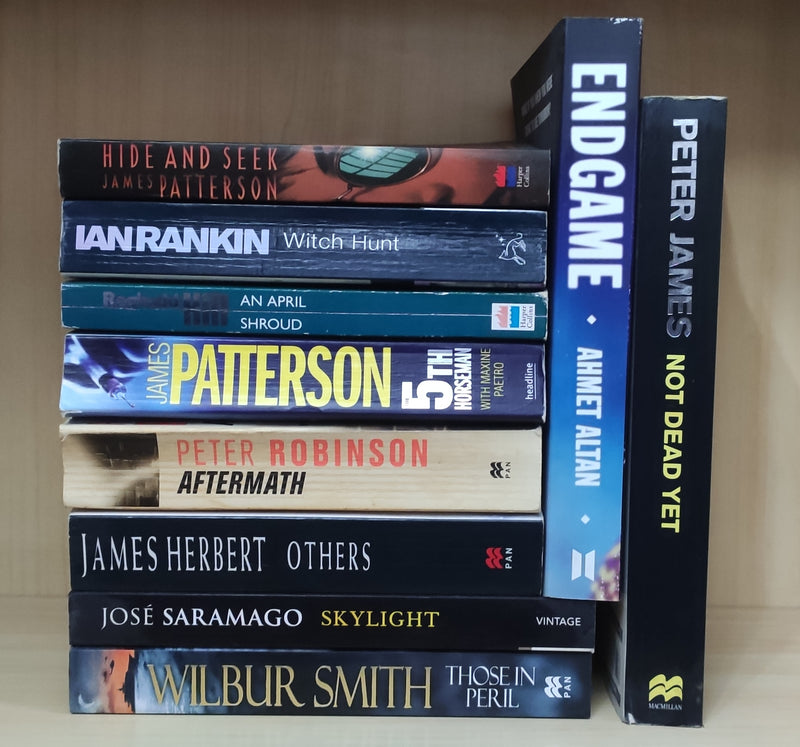 Thriller Mystery Suspense Fiction | Pack of 10 Books | Free Shipping | Free Bookmarks