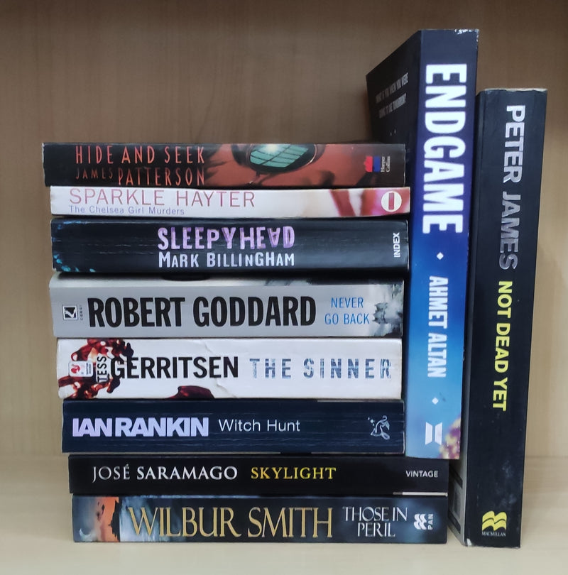 Thriller Mystery Suspense Fiction | Pack of 10 Books | Free Shipping | Free Bookmarks